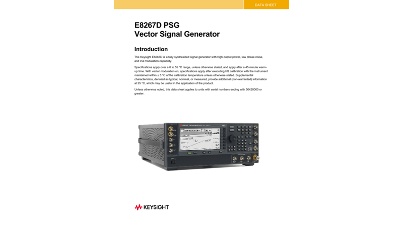 E8267D PSG Vector Signal Generator